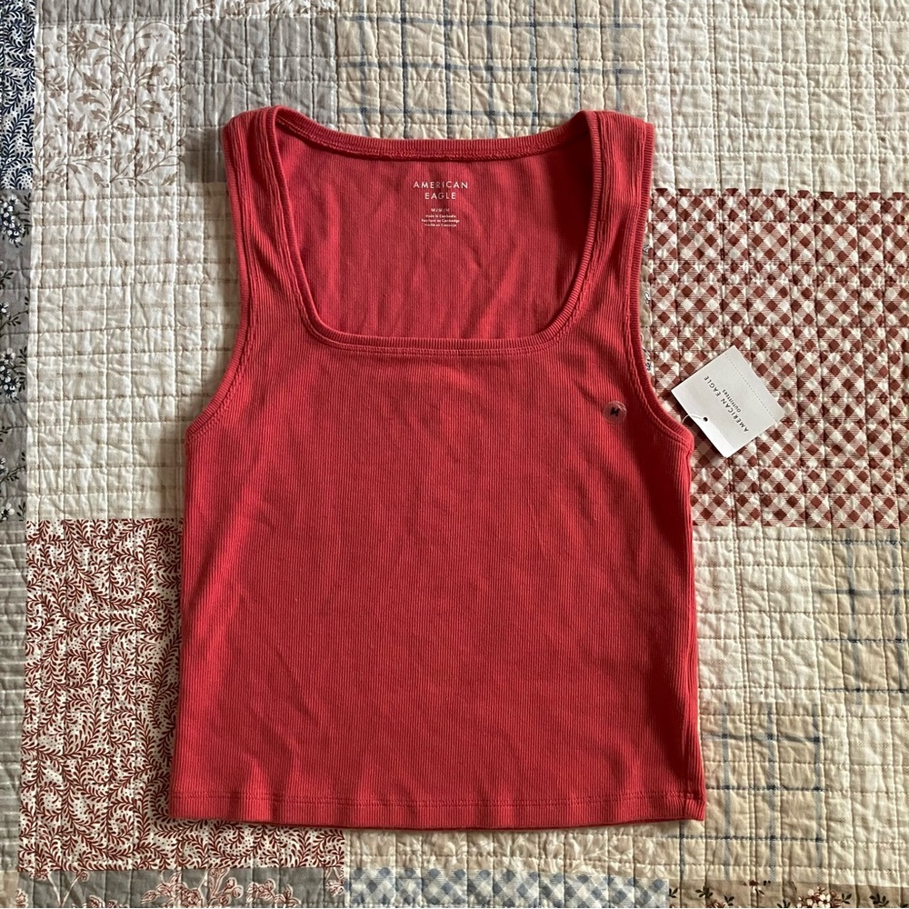 AE Main Squeeze Square Neck Tank Top